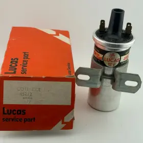 45212d Lucas Nos Oem Ignition Coil Jaguar Mg Triumph Hp12 Dated 1977