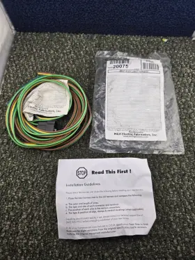 20075 M&h Electric Fabricators Rear Body Trailer Light Wiring Harness B468