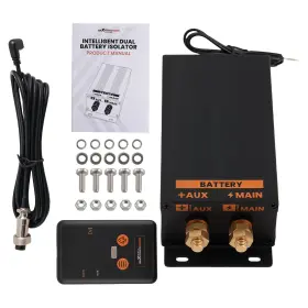 Dquc9k Maxpeedingrods Universal Dual Battery Smart Isolator Kit System 12v 24v
