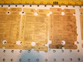 1235450100 Mercedes-benz 123 545 01 00 W123 Under Hood Usa Version Fuse Designation 1 Sheet Only