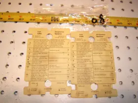 1235450800 Mercedes-benz 123 545 08 00 W123 Under Hood Usa Version Fuse Designation Oe 1 Sheet Only
