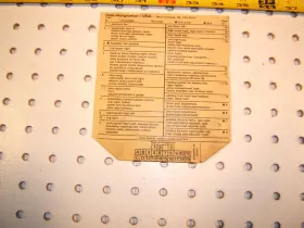 1265452000 Mercedes-benz 126 545 20 00 W126 1989 420sel V8 4.2l Usa Version Designation Oem 1 Sheet