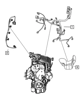 04794467ac Mopar Genuine Engine Wiring 4794467ac