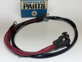3764166 Mopar Nos Red Small Block Positive Battery Cable Oe Correct Aar T/a E Bodies