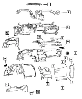 5038798aa Mopar Genuine Relay Bracket