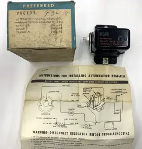 Vrg-103 Mopar Nos Alternator Voltage Regulator 1961-1969 Chrysler Dodge Plymouth No. Vrg 103