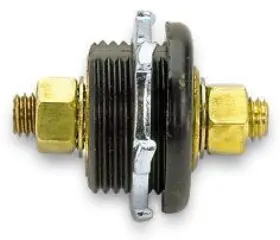 74145 Moroso Black Thru Panel Connector