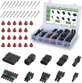 21098 Muyi 329pcs Weather Pack Connectors Kit 23 Sets Waterproof Connector