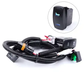 Newdeli 700721193691 Laser Horn Rocker Switch Harness Kit 12v 20a Waterproof Wiring