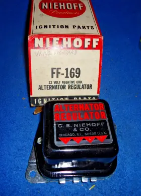 Ff-169 Niehoff 12 Volt Alternator Voltage Regulator Box Marked Vr102 Standard