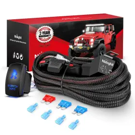 10312w Nilight Wiring Harness Kit Sasquatch Lights Switch With Nylon Wire Loom