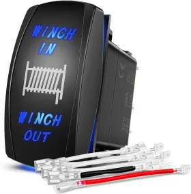 Ni-rs06 Nilight 90005b Momentary Laser Rocker Switch 7pin Winch In Wiring Blue