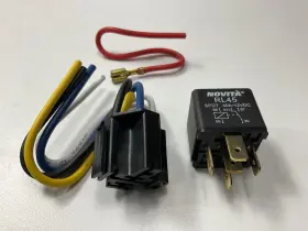 5-terminal Novita Rl45-rs40 Rl45 1-pole Double Throw 480w 40a 12v Relay Socket Harness