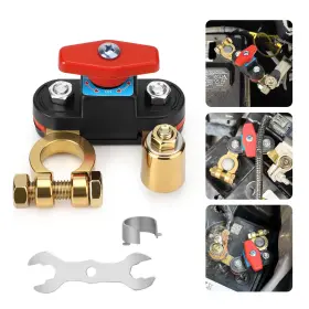 Nsioutlet 616361652224 Battery Disconnect Switch 12v 24v Car Rv Truck Power Cut Off Isolator With Wrench