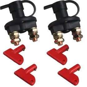 Off-s-2 Ocr Battery Disconnect Switch With Keys 2pcs 12v-24v Kill Iso