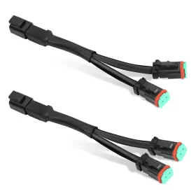 708336 Offroadtown 2pcs Dt Dtp Wiring Harness Adapters Connectors Splitters Plug N