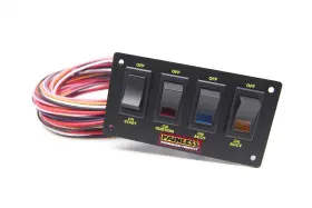50404 Painless Wiring 4 Switch Lighted Non Fused Rocker Panel