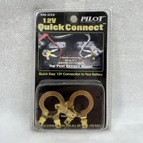 Ms-035 Pilot Automotive Ip-178 12v Quick Connect 3 Spade Side Post Battery Mount Max 20