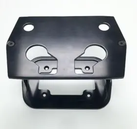 Ss6326bk Pirate Mfg Smooth Black Billet Aluminum Optima Battery Tray - Fits Chevy/ford/mopar