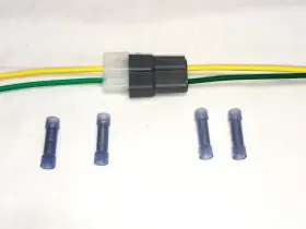 Rpt-52007-44005 Plb Harness Connector Pigtail Male And Female Two Wire T Style Plug 16 Awg