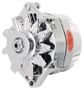 8-36141 Powermaster Jeep Upgrade Motorola Alternator Chrome 150 Amp 1v Belt Pull