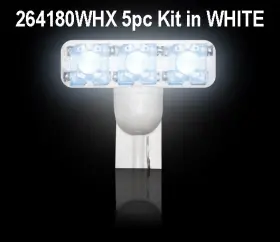 264180whx Recon 194 Type 1-watt High Power L.e.d. Bulbs In White - 5pc Kit