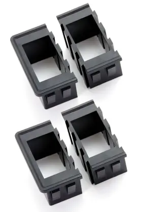 17235.20 Rugged Ridge Switch Housing Kit 4 Piece Rocker Style Switches