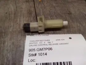 905.gm7p06 Saturn Ion 2006 Cruise Control Release 22620887 478495