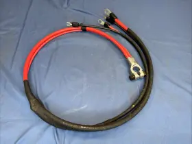 11p-b Stripeclassics 1969-70 Mopar Charger Roadrunner B-body Positive Battery Cable Concours 383 440