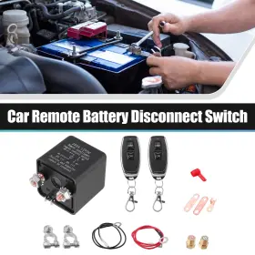 Switchpart 718844363761 1 Set 12v 250a Car Battery Disconnect Switch Remote Kill With Relay Keys