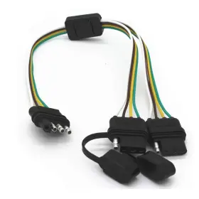 Tama0000106 Tata.meila 4 Way Y-splitter Plug Universal For Tailgate Light Bar And Trailer Lights