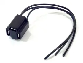 Tss532 The Stop Shop Front Headlight Wiring Harness Connector Plug 3 Prong