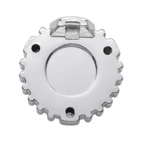 41071 United Pacific Diagnostic Port Cover Small Chrome Plastic Plain Style
