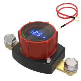 5-60v Vidaneta Sx02 Side Post Battery Disconnect Switch With Voltmeter 3/8 Stud