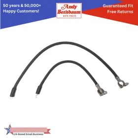 687782 Vintage Electric For 1946-1948 Desoto V6 Battery Cable Set Of 2