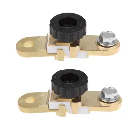 Warrenau 718174182407 2x Battery Link Terminal Quick Cut-off Disconnect Kill Shut Switch Side Post