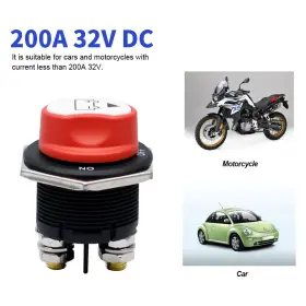 Wtsw200ab Wattcycle Battery Isolator Switch 200a Power Cut On/off Abs For Box Car Rv Boat