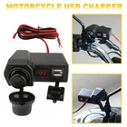Dual Usb Port Motorcycle Phone Gps Charger Led Voltmeter Adaper Waterproof New. Price: $15.19.