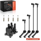 A-premium 1X Ignition Coil & 4X Iridium Spark Plugs Wires Ford Fiesta New. Price: $56.99.