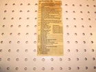 Mercedes R129 1993 500SL Convert Usa Version Fuse Designation SHEET,1295450200. Price: $26.20.