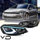Pair For 2015-2017 Vw Volkswagen Golf MK7 Led Head Lights W/start-up Animation New. Price: $389.99.