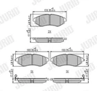 Jurid 573371J Brake Pad Set, Disc For Chevrolet Neu. Price: $57.67.