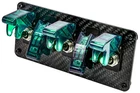 Jegs 11032 5-TOGGLE Panel With Switches Carbon Fiber Construction 15/16 New. Price: $34.30.