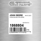 1868804 Starter Motor Drive Fits John Deere (surplus Open Box) New. Price: $214.39.