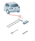 Vw Touareg Tailgate Opening Sensor Line 7P6962239C New Oem Neu. Price: $302.73.