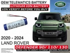 2020-2024 Land Rover Defender Oem Telematics Battery DEFEND-LR132077 (send Vin) New. Price: $71.52.