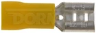 12-10 Gauge Female Quick Disconnect, .250 In., Yellow New. Price: $15.54.