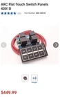 Arc Flat Touch Switch Panel 4000D New. Price: $300.00.