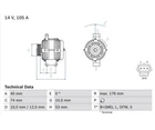 Generator Bosch 0986042790 Ford Transit Bus Neu. Price: $366.75.