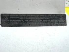 Mercedes W108 W109 R107 4.5 1972 Under Hood Metal California Emission Plaque Used. Price: $105.29.